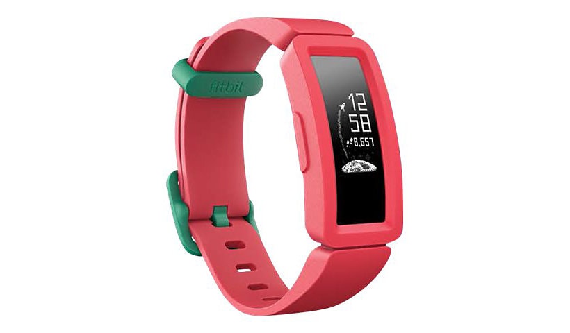 Fitbit Ace 2 activity tracker with band - watermelon/teal