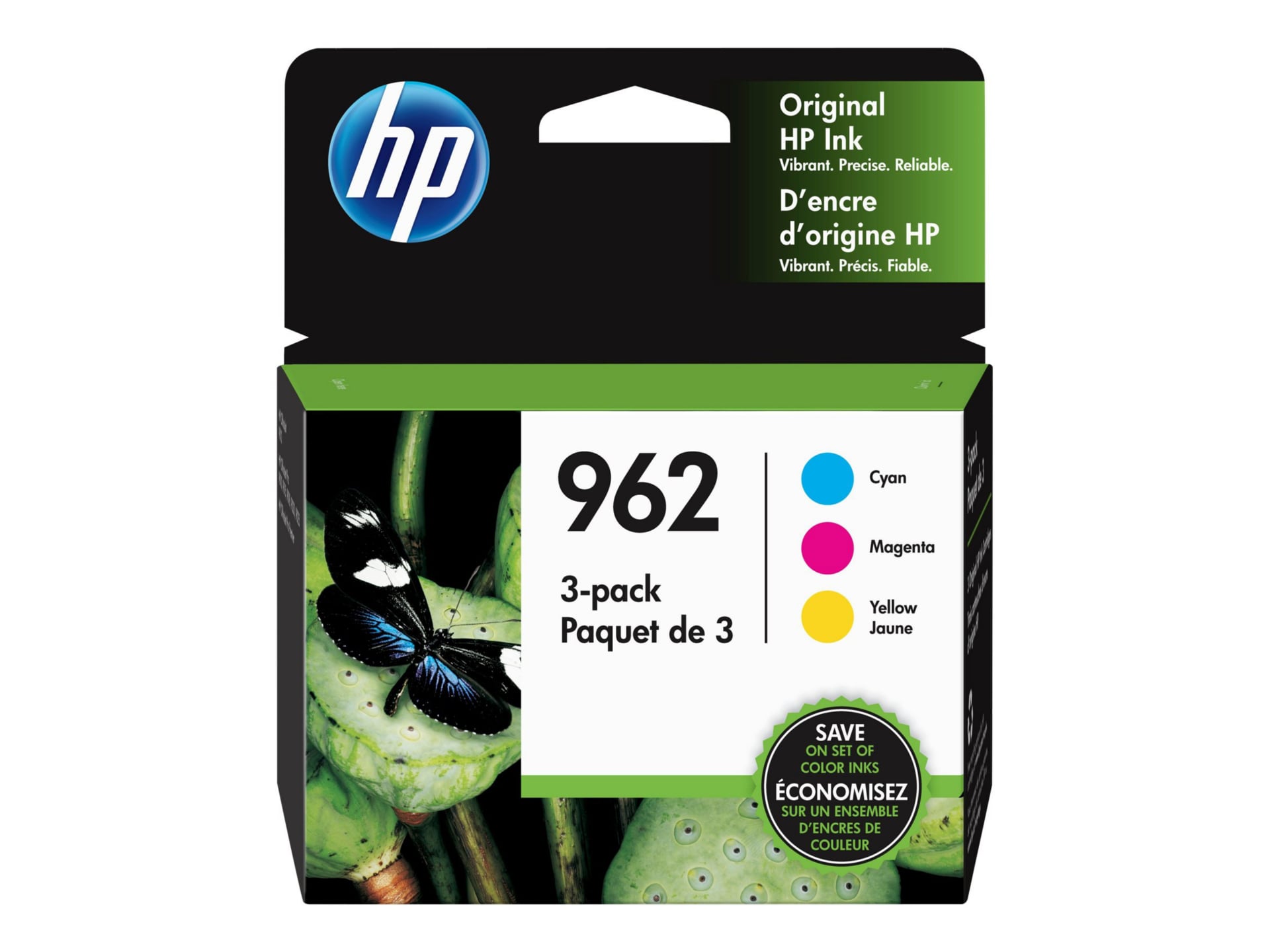 HP 962 Original Inkjet Ink Cartridge - Combo Pack - CMY - 3 Pack