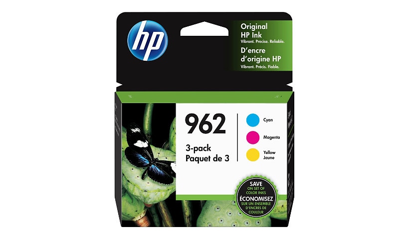 HP 962 Original Inkjet Ink Cartridge - Combo Pack - CMY - 3 Pack