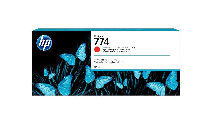 HP 774 - pack de 3 - rouge chromatique - original - DesignJet - cartouche d'encre