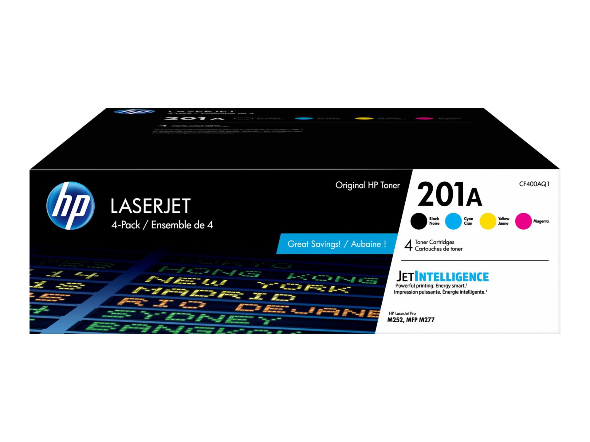 HP 201A Original Laser Toner Cartridge - Combo Pack - Black, Cyan, Magenta,