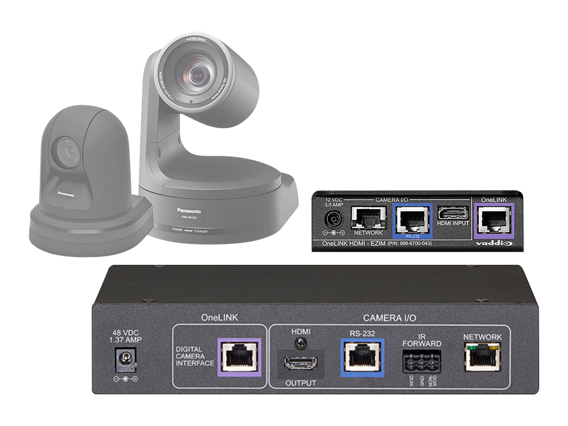 Vaddio OneLINK HDMI Extension - video/control/power extender - HDBaseT - TA