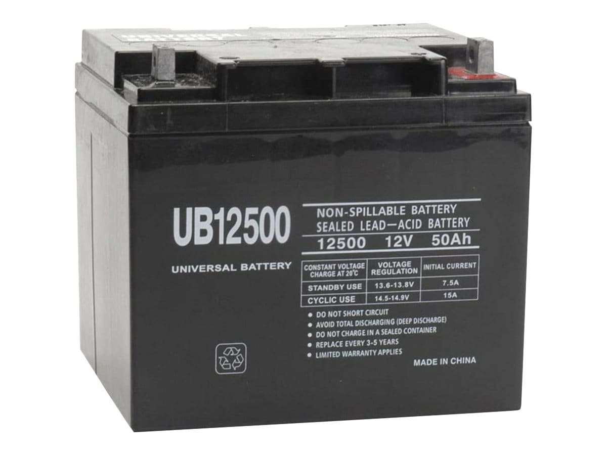 Premium Power Products SLA Battery replaces BW12500 for UB12500 50A 12 Volt