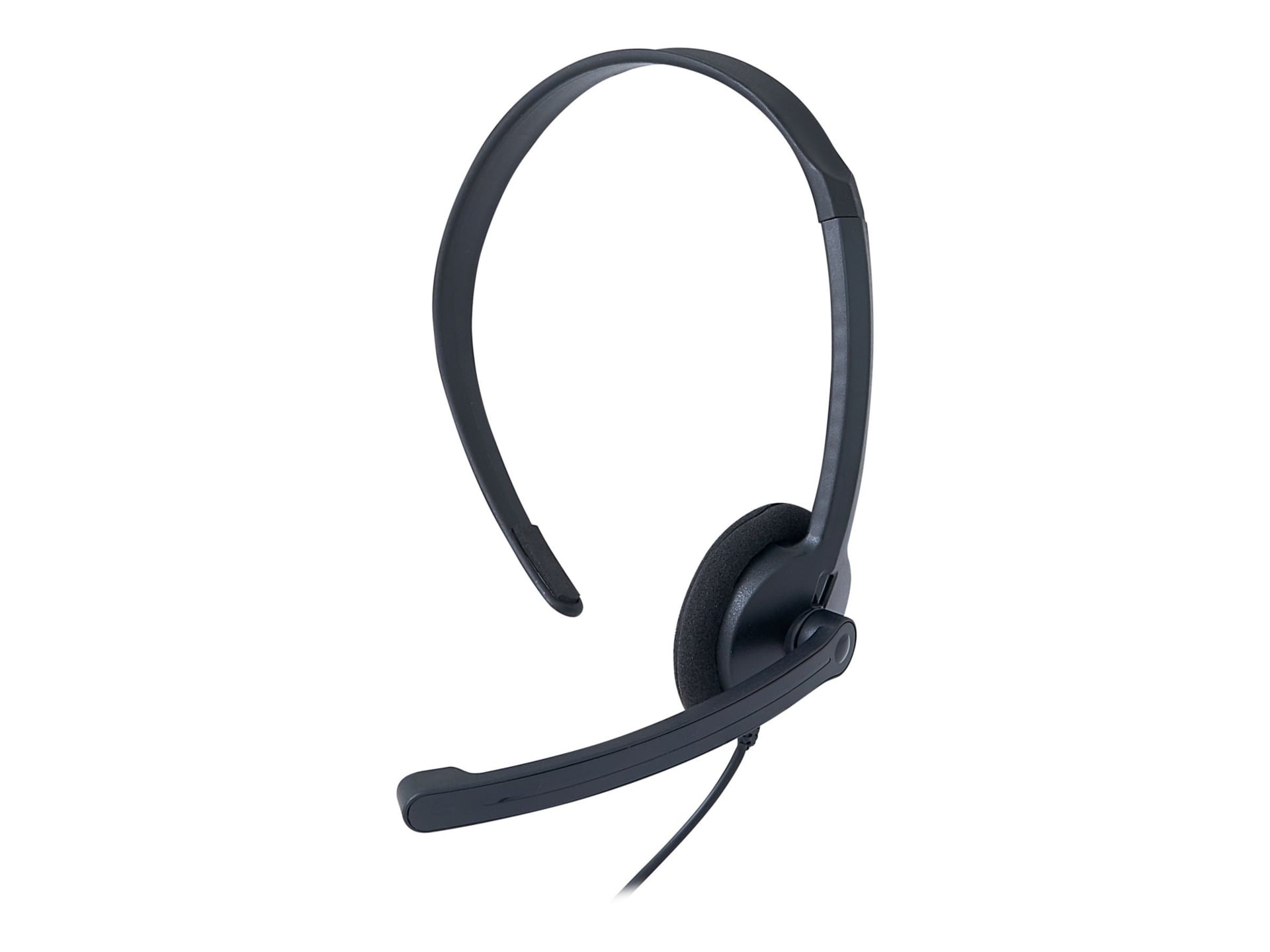 Verbatim Mono Headset with Microphone and In-Line Remote