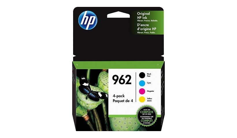HP 962 - 4-pack - black, yellow, cyan, magenta - original - Officejet - ink