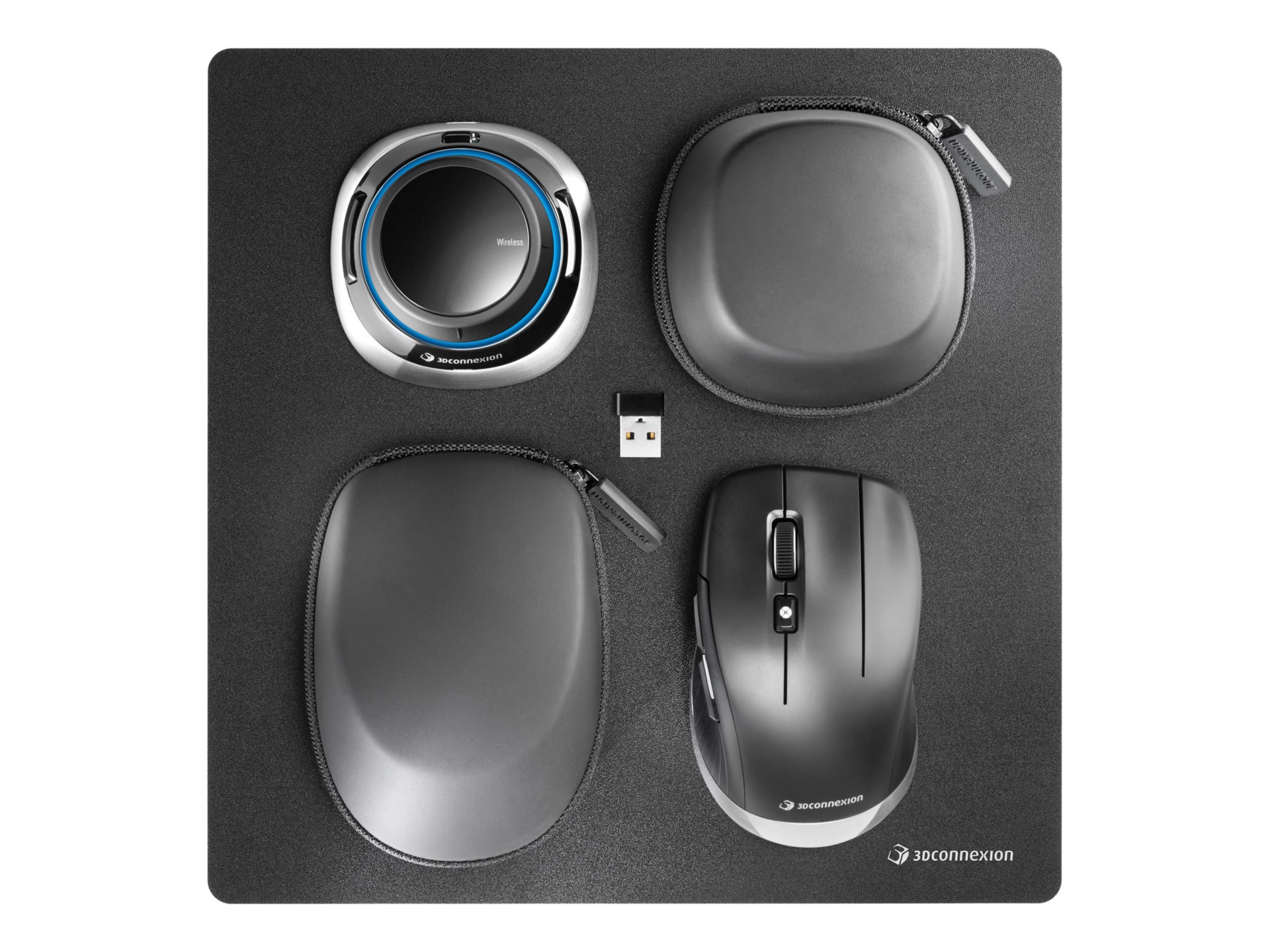 3Dconnexion SpaceMouse - Wireless Kit 2 - 3D mouse - 2.4 GHz