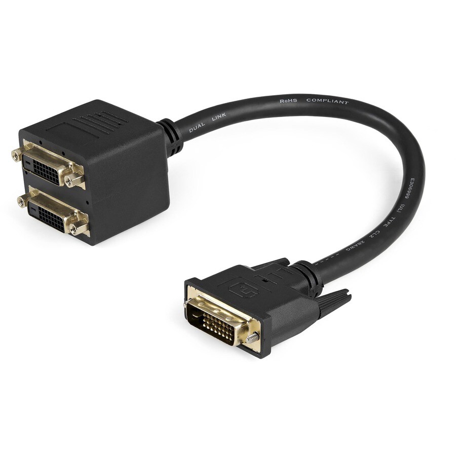 StarTech.com 1 ft DVI-D to 2x DVI-D Digital Video Splitter Cable