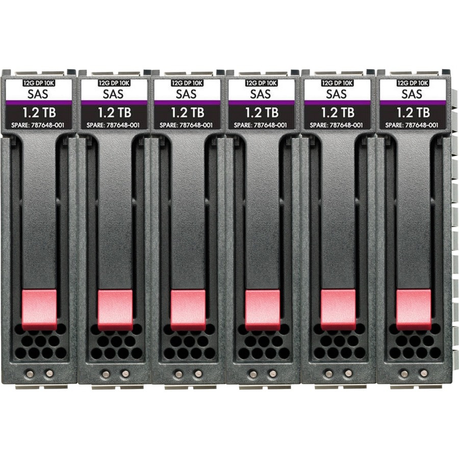 HPE Midline - hard drive - 16 TB - SAS 12Gb/s (pack of 6)