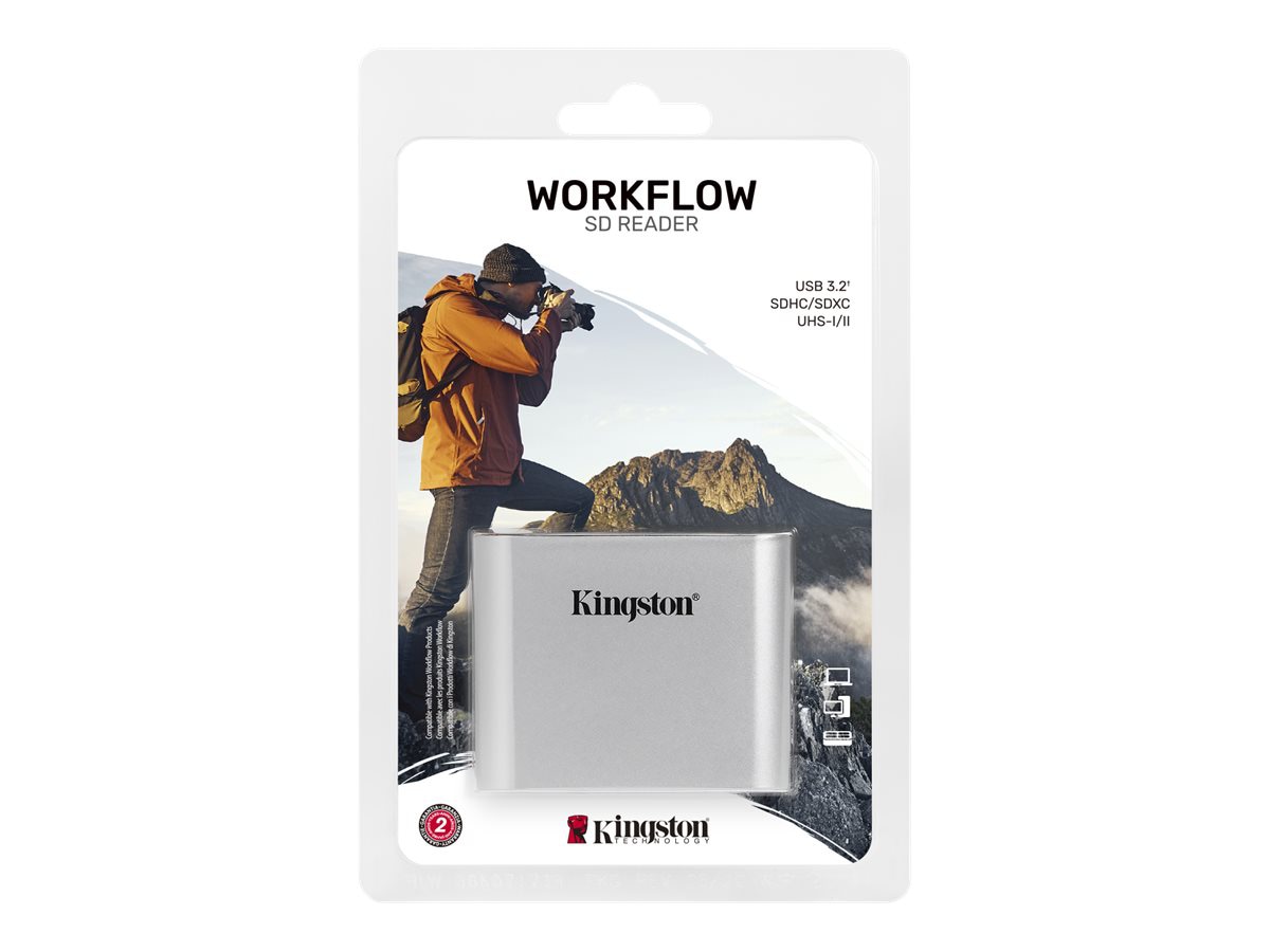 Thumbnail 3 of 6 for Kingston Workflow - card reader - USB-C 3.2 Gen 1