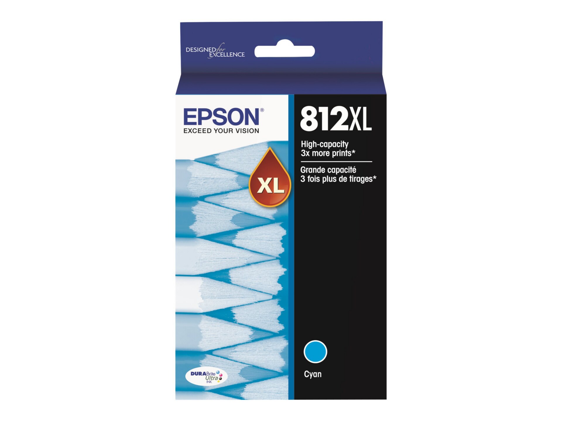 Epson 812XL - High Capacity - cyan - original - ink cartridge