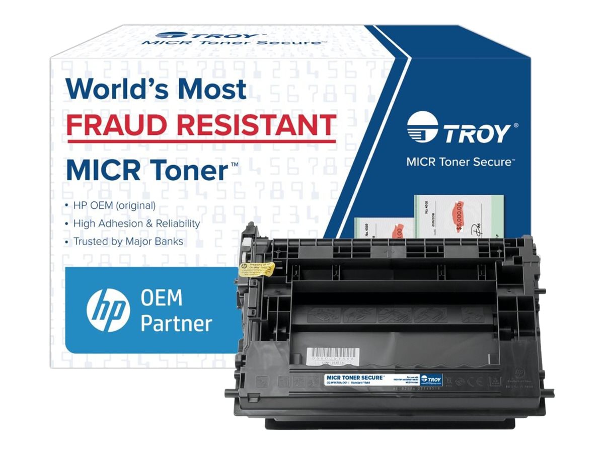 TROY MICR Toner Secure M610/M611/M612 - noir - original - cartouche toner pour imprimante MICR