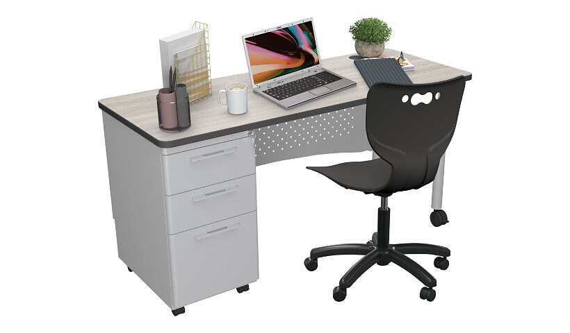 AVID MooreCo 24"x60" Single Pedestal Desk Set