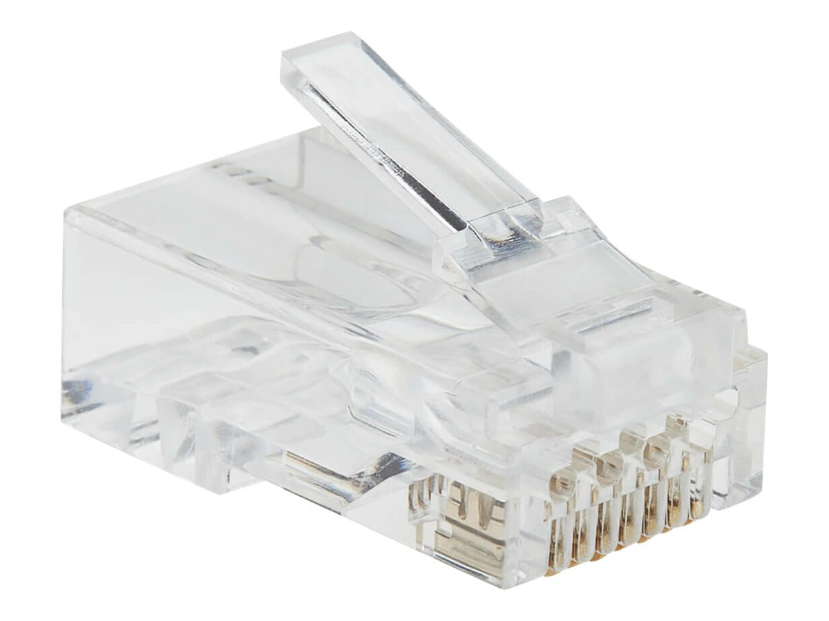 Tripp Lite Cat6 RJ45 Pass-Through UTP Modular Plug, 50 Pack - network connector