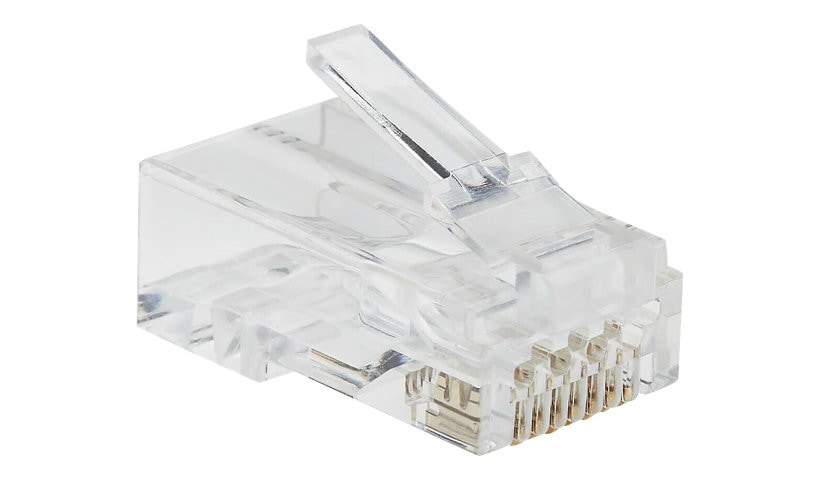 Tripp Lite Cat6 RJ45 Pass-Through UTP Modular Plug, 50 Pack - network connector