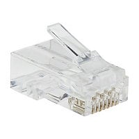 Tripp Lite Cat6 RJ45 Pass-Through UTP Modular Plug, 50 Pack - network connector