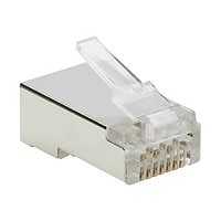 Tripp Lite Cat6 RJ45 Pass-Through FTP Modular Plug, 100 Pack - network connector