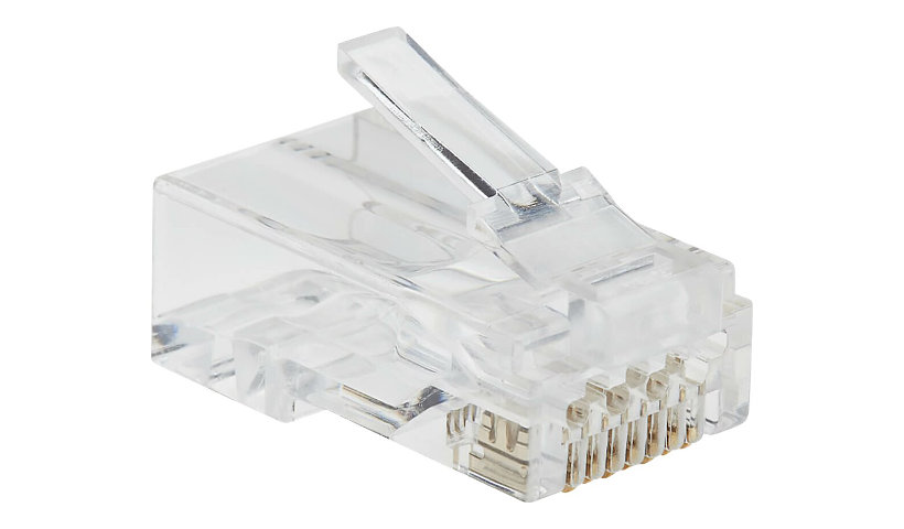 Tripp Lite Cat6 RJ45 Pass-Through UTP Modular Plug, 100 Pack - network connector