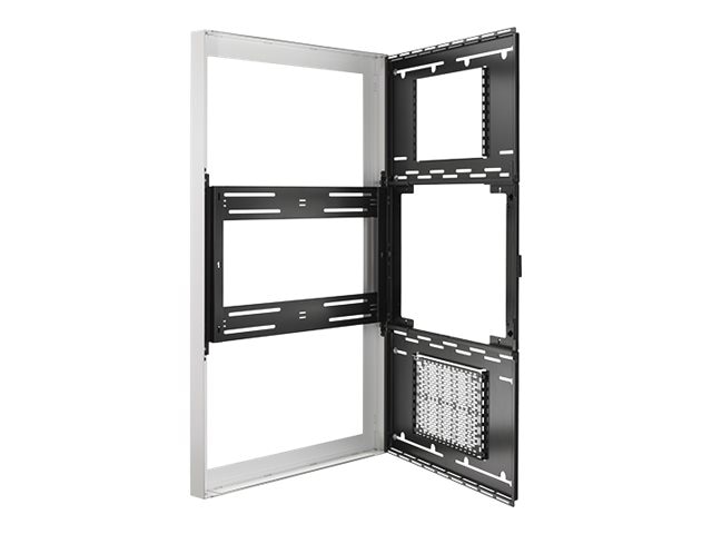 Chief Impact 55 Inch On-Wall Kiosk - Portrait Orientation - White