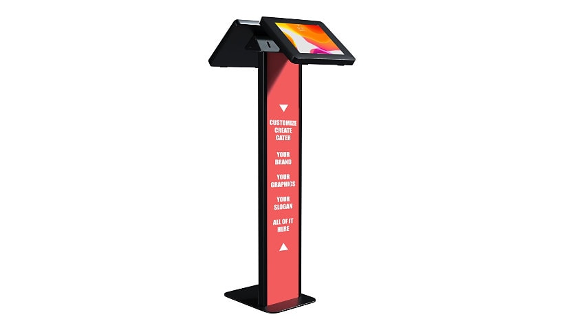 CTA Premium Dual Enclosure Kiosk with Graphic Card Slot - stand - for 2 tab