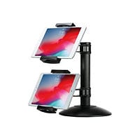 CTA Quick-Connect Dual Tablet Mount with Height-Adjustable Arms - stand - a