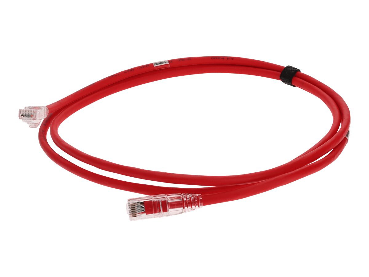 Proline 10ft Red CAT 6A Shielded PVC Ethernet Cable Snagless Easy Clear Boot RJ-45 M/M