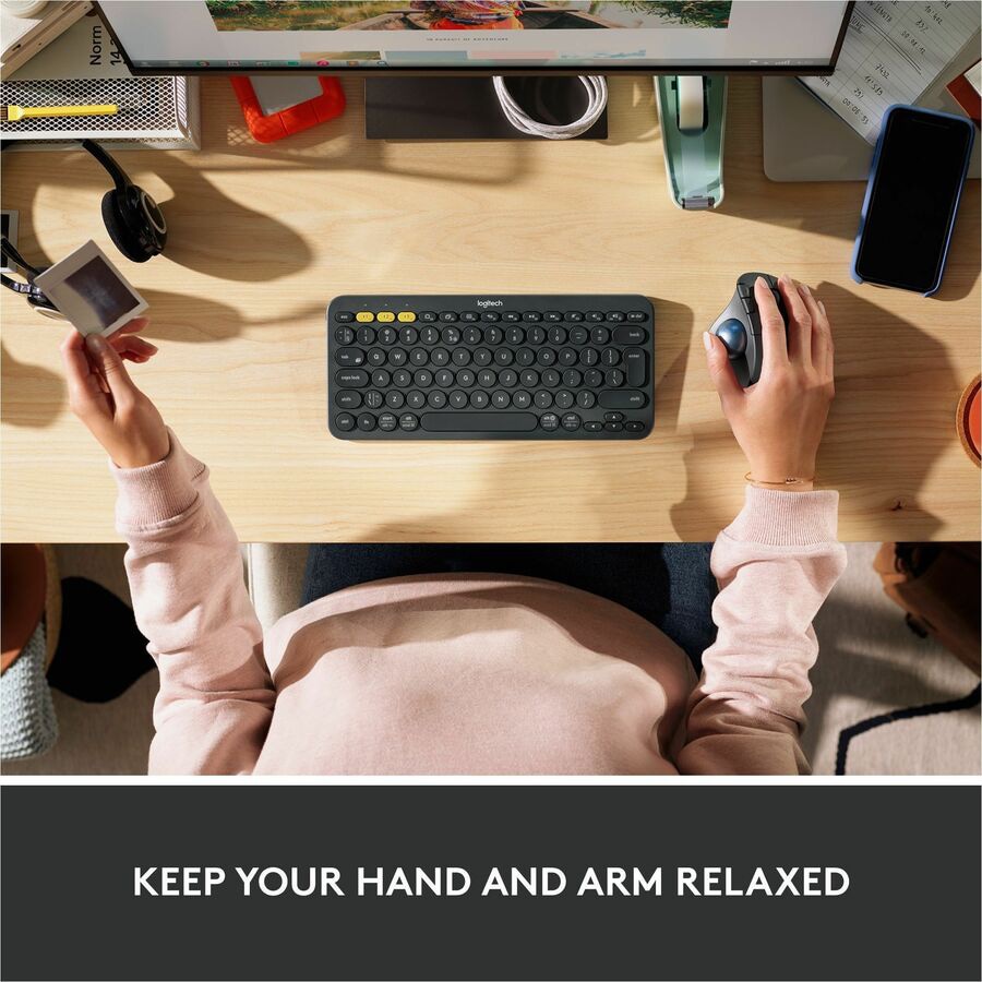 Thumbnail 5 of 11 for Logitech ERGO M575 Wireless Trackball Mouse - Easy Thumb Control, Precision and Smooth Tracking, Black