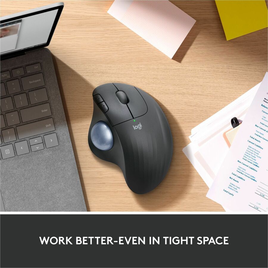 Thumbnail 6 of 11 for Logitech ERGO M575 Wireless Trackball Mouse - Easy Thumb Control, Precision and Smooth Tracking, Black