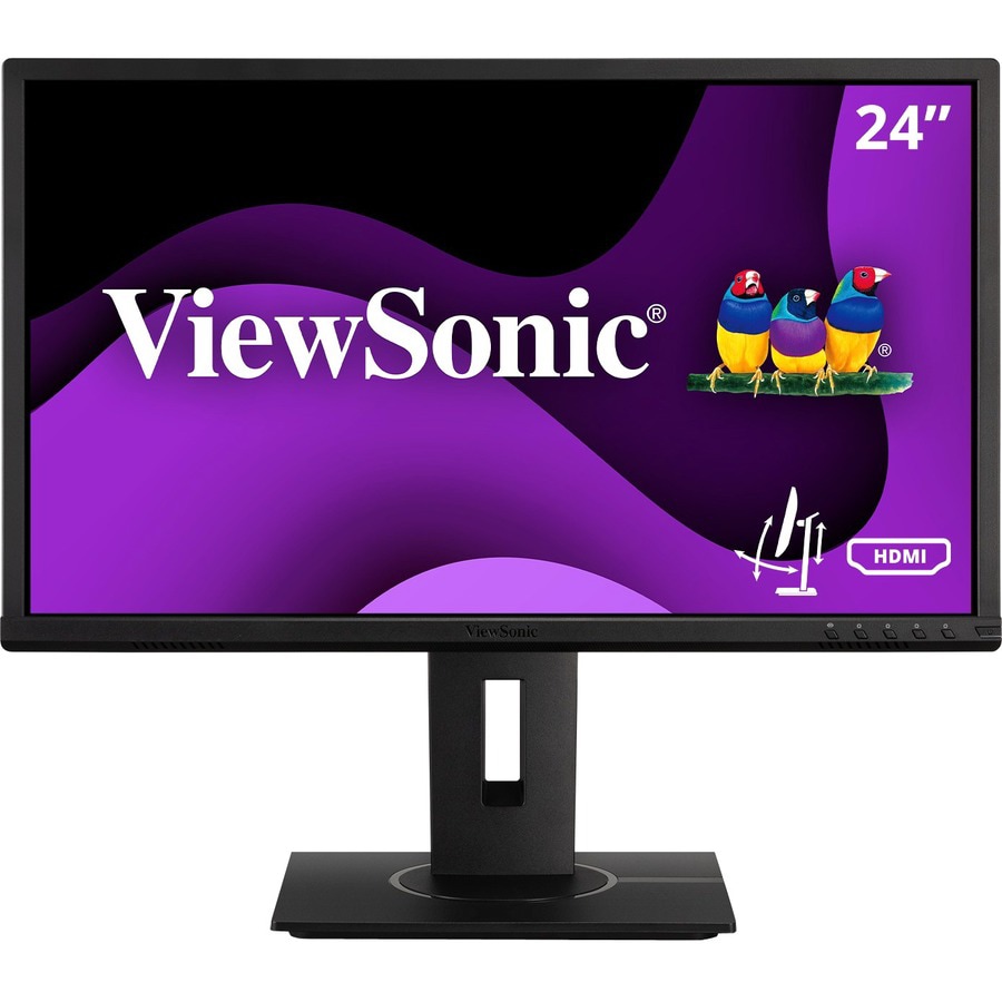 ViewSonic VG2440 24 Inch IPS 1080p Ergonomic Monitor with HDMI, DisplayPort, VGA, USB Inputs for Home and Office