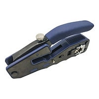 Tripp Lite Crimping Tool with Cable Stripper for Pass-Through RJ45 Plugs - crimp tool