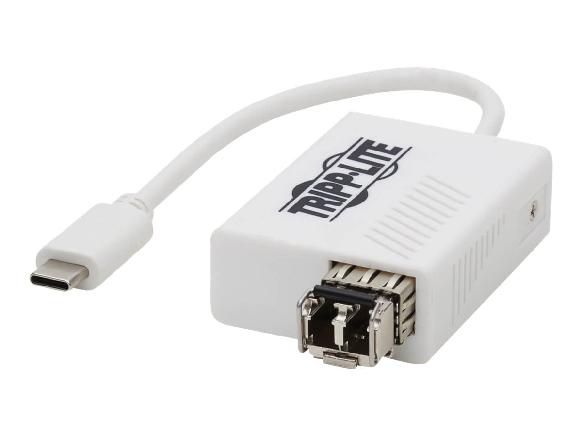 Tripp Lite USB C 3.1 to Fiber Optic Transceiver Gigabit Ethernet Adapter, S