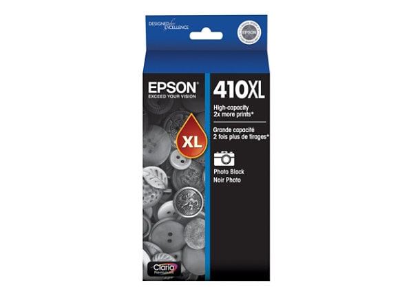 Epson 410XL Claria Premium High Capacity Photo Black Ink Cartridge