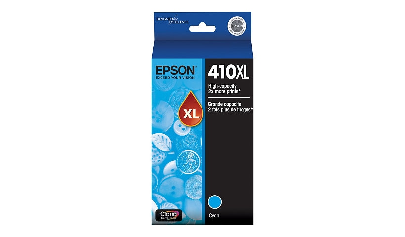 Epson 410XL with Sensor - XL - cyan - original - ink cartridge
