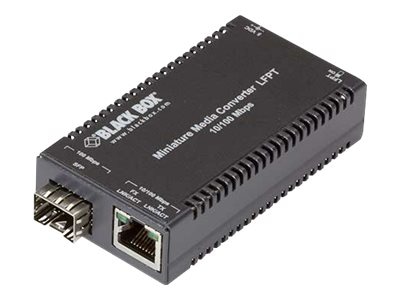 Black Box MultiPower - fiber media converter - 10Mb LAN, 100Mb LAN