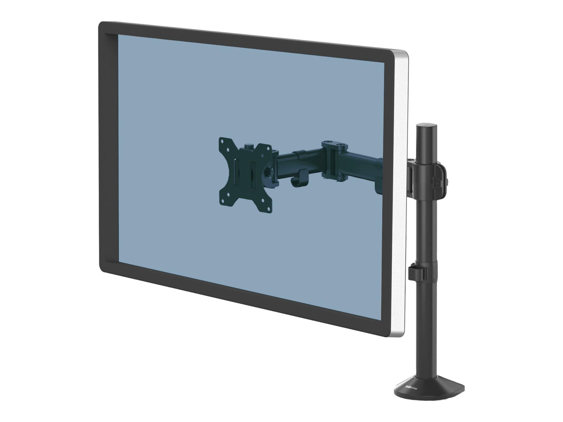 Fellowes Reflex Single Monitor Arm mounting kit - adjustable arm - for monitor - black, RAL 9017