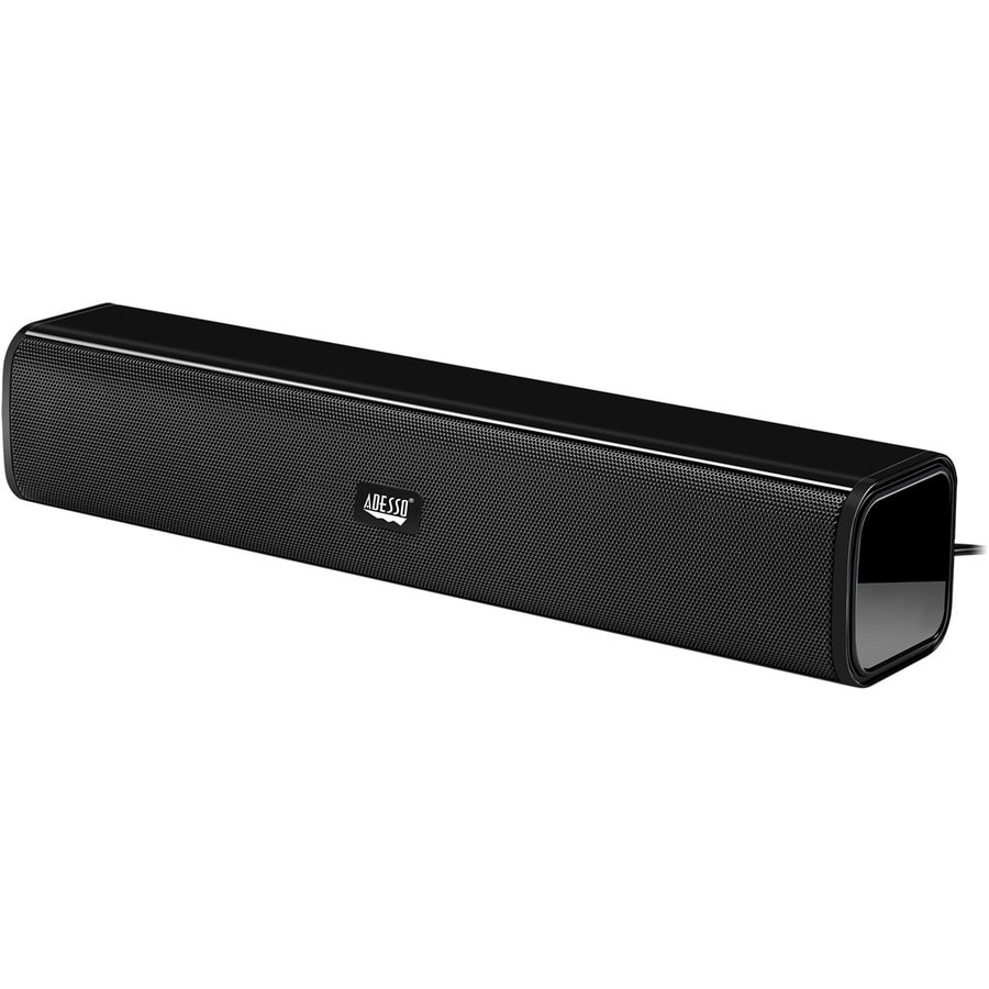 Adesso Xtream S5 USB-Powered Desktop Computer Sound Bar Speaker with Dynami