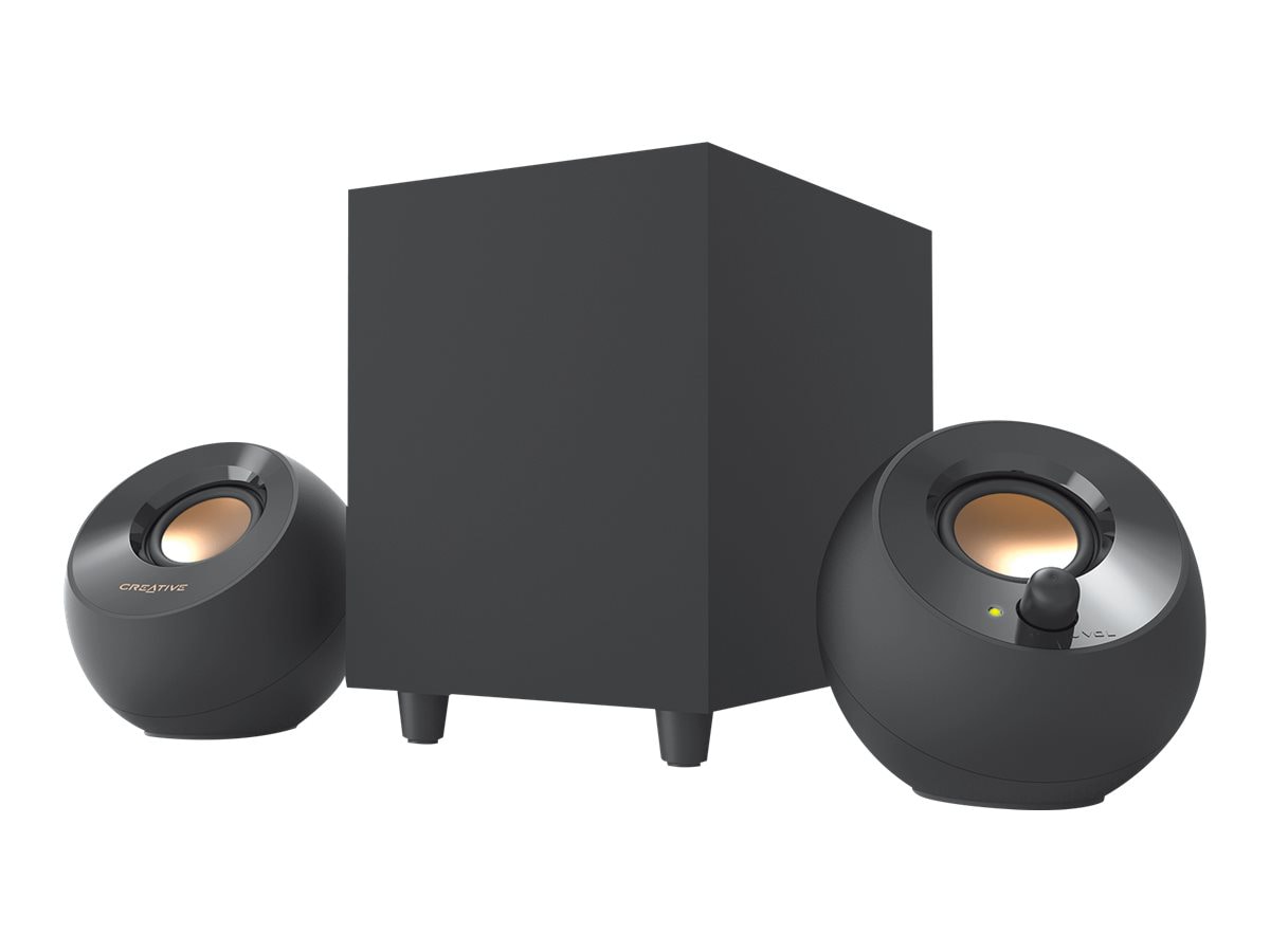 Creative Pebble Plus 2,1 Speaker System - 8 W RMS - Black