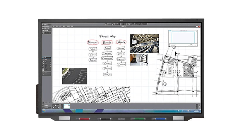 SMART Board 7075R Pro interactive display 75" LED-backlit LCD display - 4K