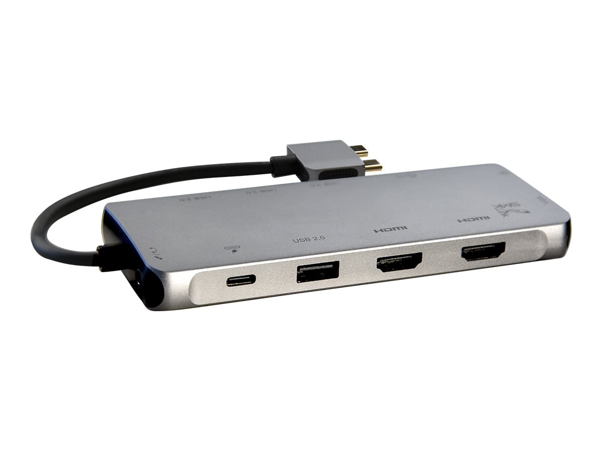 SMK-Link Electronics VP6960 - docking station - USB-C / Thunderbolt 3 x 2 - VGA, 2 x HDMI - GigE