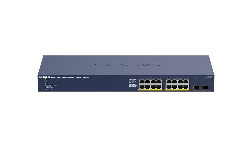 NETGEAR Smart GS716TP - switch - 16 ports - smart - rack-mountable
