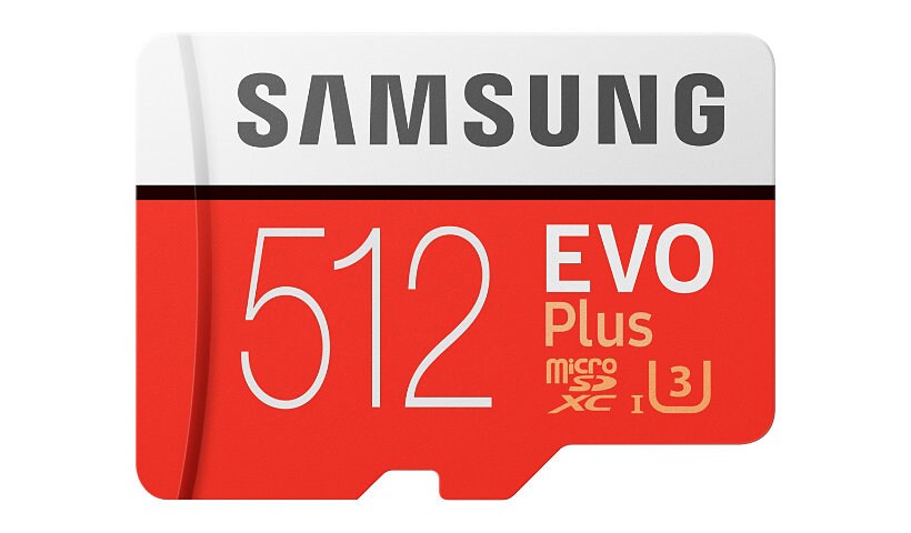 Samsung EVO Plus MB-MC512HA - flash memory card - 512 GB - microSDXC UHS-I