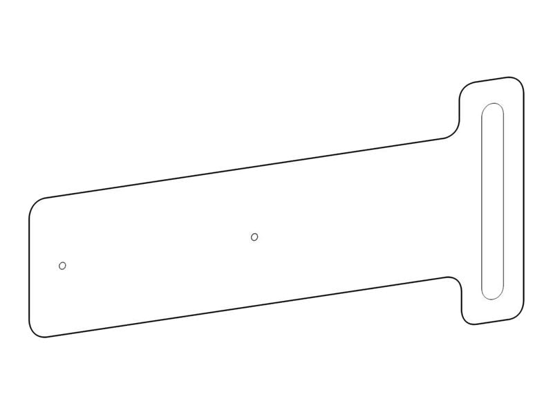 Ergotron Sharps Container T-Slot Bracket Kit mounting component - white - T