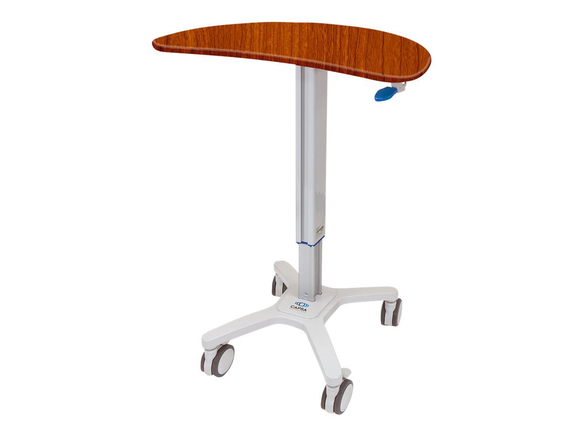 Capsa Healthcare Kidney Cart - sit/standing desk - kidney - haywood cherry