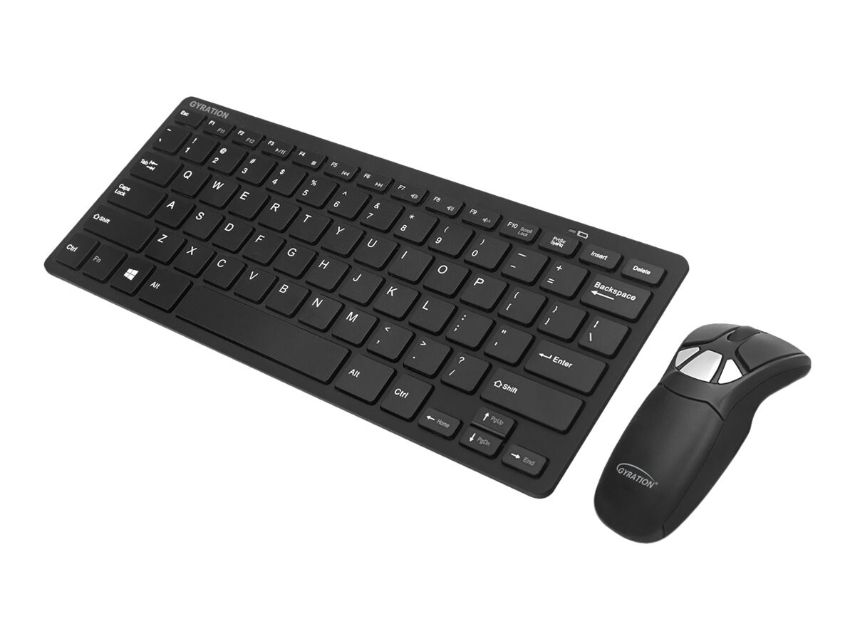 Gyration Air Mouse Go Plus With Compact Keyboard - keyboard and mouse set -