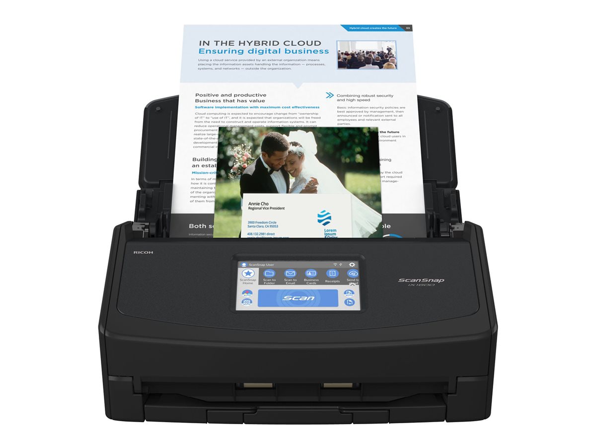 Fujitsu Introduces Cloud-Connected Scanning Solution ScanSnap iX1600 - CPA  Practice Advisor