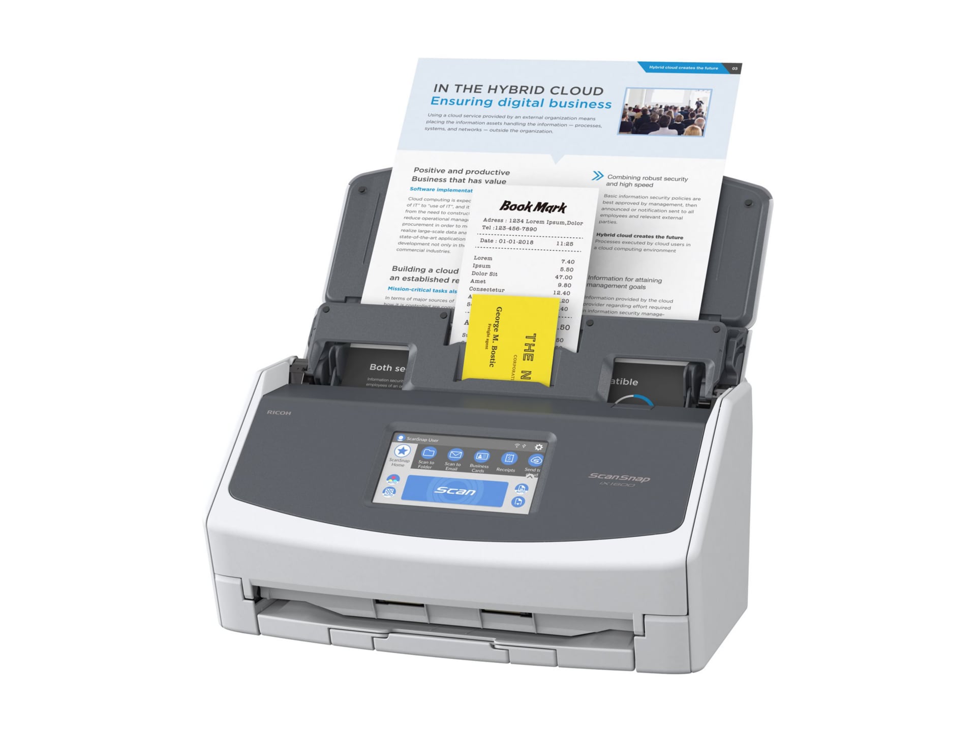 Thumbnail 2 of 9 for Ricoh ScanSnap iX1600 - document scanner - desktop - USB, Wi-Fi
