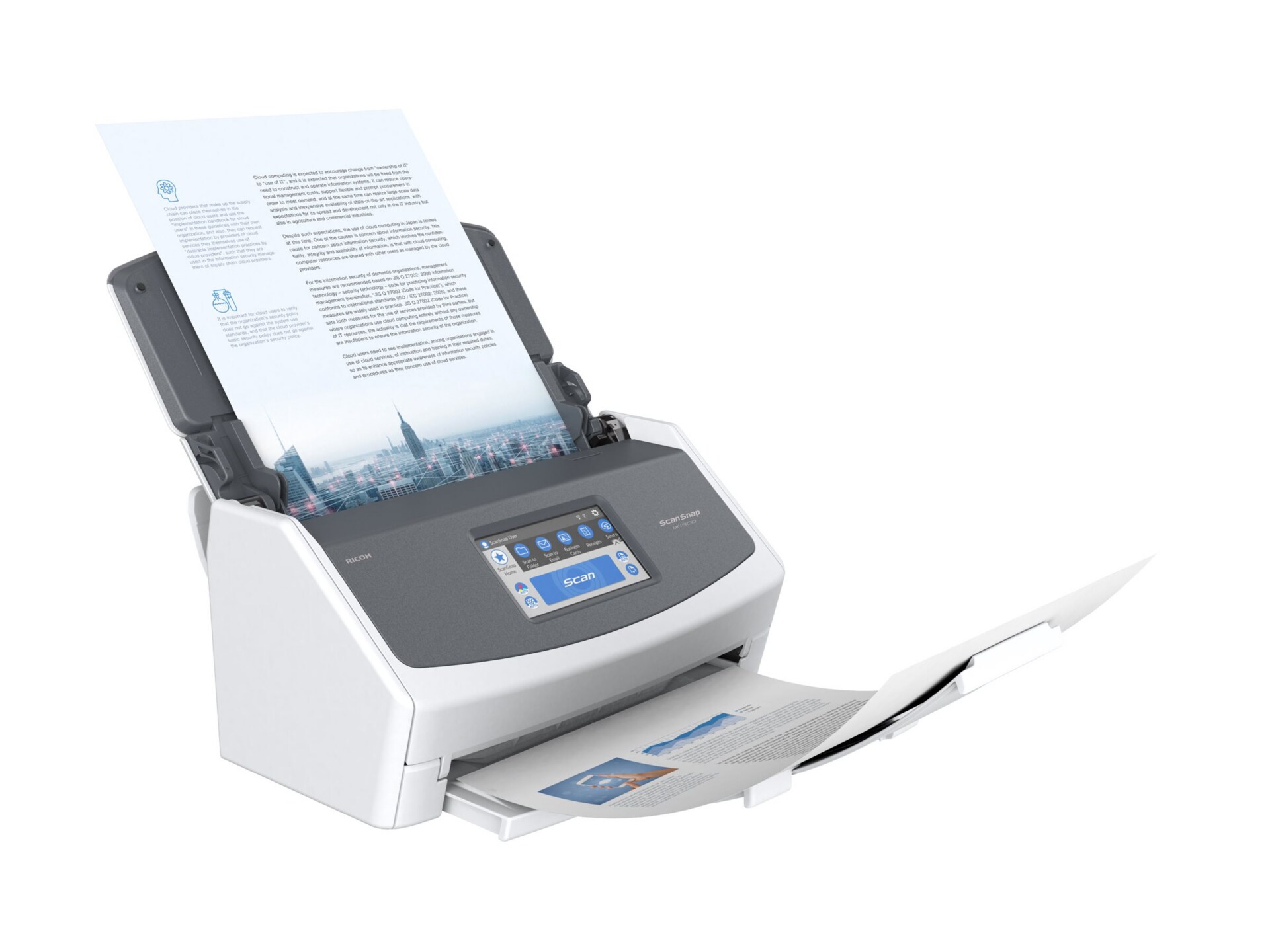 Thumbnail 3 of 9 for Ricoh ScanSnap iX1600 - document scanner - desktop - USB, Wi-Fi
