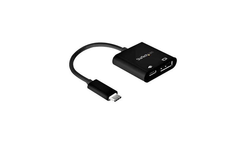 StarTech.com USB C to DisplayPort Adapter with 60W Power Delivery Pass-Through - 8K/4K USB Type-C to DP 1.4 Video