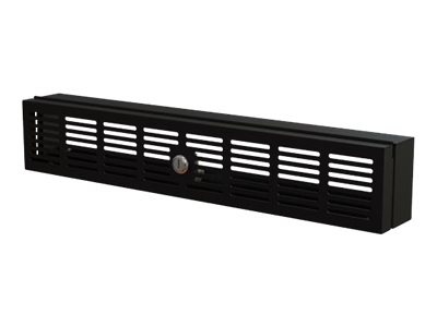 StarTech.com 2U Rack Mount Security Cover, Hinged Locking Rack Panel/ Cage/