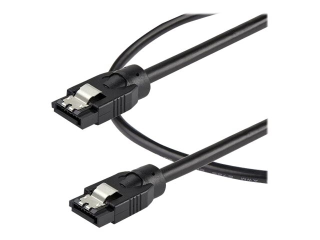 StarTech.com 0.3 m Round SATA Cable - Latching Connectors - 6Gbs SATA Cable