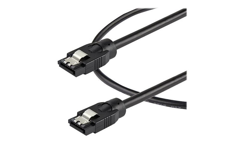 StarTech.com 0,3 m Round SATA Cable - Latching Connectors - 6Gbs SATA Cord - SATA Hard Drive Power Cable - Lifetime
